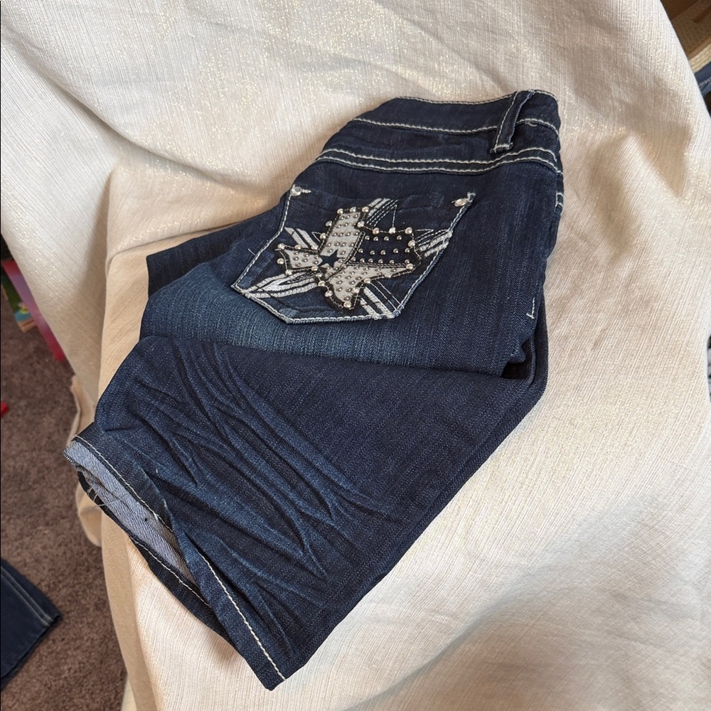 Dark Blue Bootcut Women's Texas Pocket Cato’s Premium Jeans Sz 6